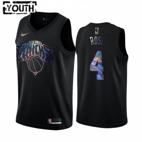 Dječji NBA Dres New York Knicks Derrick Rose 4 Iridescent HWC Collection Swingman
